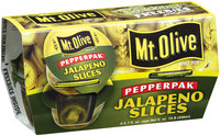 Mt. Olive Jalapeno Slices 3.7 Fl Oz Pepper Pak 4 Ct Plastic Cups