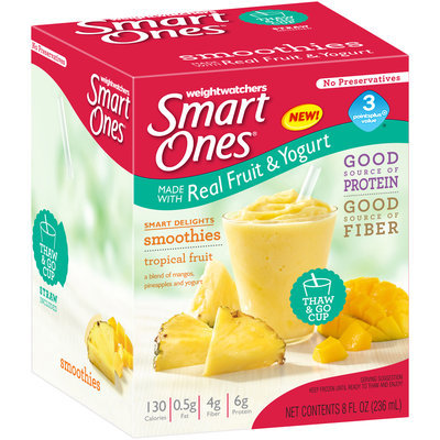 Weight Watchers Smart Ones® Smart Delights Tropical Fruit Smoothies 8 fl. oz. Box