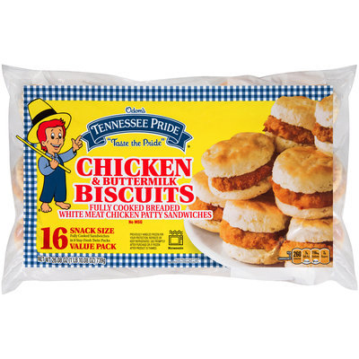 Odom's Tennessee Pride® Snack Size Chicken & Buttermilk Biscuits Sandwich 16 ct Bag