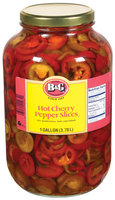 B&G Hot Cherry Pepper Slices 1 Gal Jar