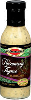 Schnucks Premium Rosemary Thyme Marinade 12 Fl Oz Glass Bottle