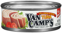 Van Camp's Fancy Solid Light Yellowfin in Water Tuna 5 oz. Can.