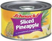 Schnucks In Unsweetened Pineapple Juice Sliced Pineapple 8 Oz Can