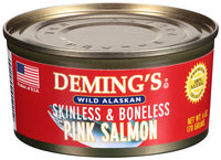 Deming's® Wild Alaskan Skinless & Boneless Pink Salmon 6 oz Can