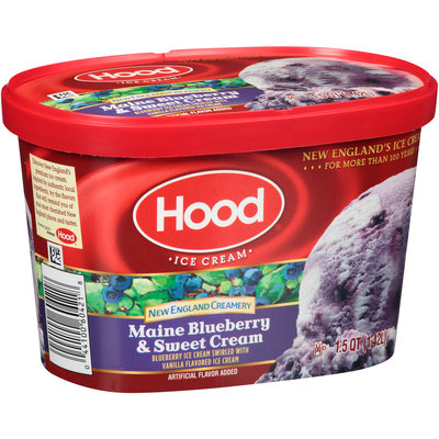 Hood® New England Creamery Maine Blueberry & Sweet Cream Ice Cream 1.5 qt. Carton