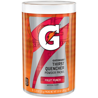 Gatorade® Fruit Punch Thirst QuencherPowder Packs 8-1.23 oz. Canister