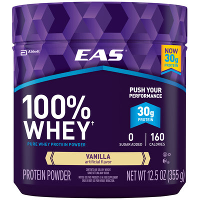 EAS® 100% Whey Vanilla Pure Whey Protein Powder 12.5 oz. Jar