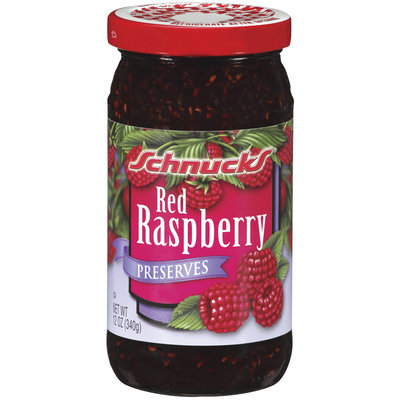 SCHNUCKS Red Raspberry Preserves 12 OZ JAR