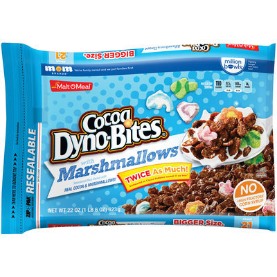 Malt-O-Meal® Cocoa Dyno-Bites® with Marshmallows Cereal 22 oz. ZIP-PAK