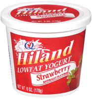 Hiland Strawberry Naturally Flavored Lowfat Yogurt 6 Oz