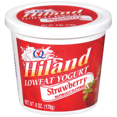 Hiland Strawberry Naturally Flavored Lowfat Yogurt 6 Oz
