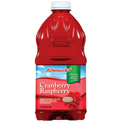 Schnucks Cranberry Raspberry Juice Drink 64 Oz Plastic Bottle