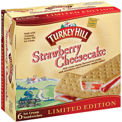 Turkey Hill® Strawberry Cheesecake Ice Cream Sandwiches 24 fl. oz. Box
