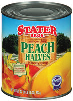 Stater Bros. In Heavy Syrup Yellow Cling Peach Halves 29 Oz Can