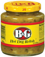 B&G Hot Dog Relish 10 Oz Jar