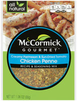 McCormick® Gourmet™ Creamy Parmesan & Sun-Dried Tomato Chicken Penne Recipe & Seasoning Mix