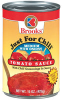 Brooks Just For Chili Medium W/Onions Tomato Sauce 15 Oz Can