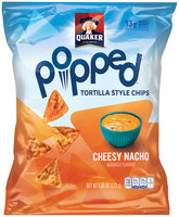 Quaker® Popped Cheesy Nacho Tortilla Style Chips