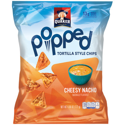 Quaker® Popped Cheesy Nacho Tortilla Style Chips