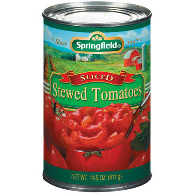 Springfield Sliced Stewed Tomatoes 14.5 Oz Can