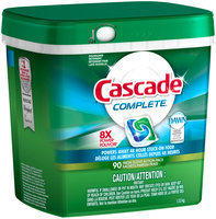 Cascade Complete ActionPacs Dishwasher Detergent Fresh Scent 90 Ct