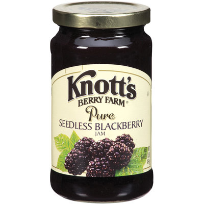 Knott's Berry Farm Pure Seedless Blackberry Jam 16 Oz Jar