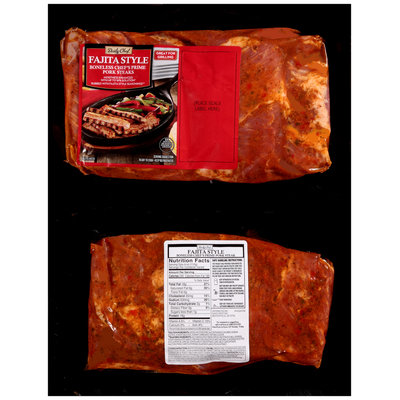 Daily Chef® Fajita Style Boneless Chef's Prime Pork Steaks Pack