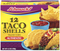 Schnucks Yellow Corn Authentic Taco Shells 12 Ct Box