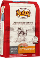 Nutro® Large Breed Senior Chicken, Whole Brown Rice & Oatmeal Recipe Dog Food 30 lb. Bag