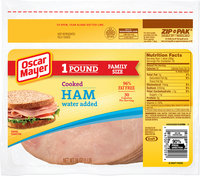 Oscar Mayer Cooked Ham Cold Cuts 16 oz. ZIP-PAK®