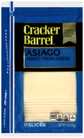 Cracker Barrel® Asiago Fresh Cheese Slices 11 ct ZIP-PAK®