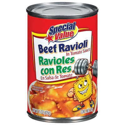 Special Value Beef In Tomato Sauce Ravioli 15 Oz Can