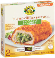 Barber Foods Fully Cooked Broccoli & Cheese 2 Pack Stuffed Chicken Breasts 10 Oz Box