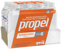 Propel® Mandarin Orange Water Beverage with Electrolytes & Vitamins 12-16.9 fl. oz. Bottles