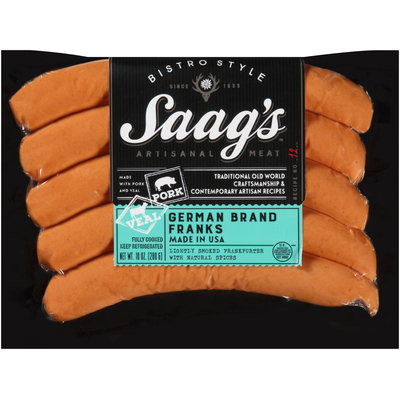 Saag's™ Bistro Style German Brand Franks 10 oz. Package