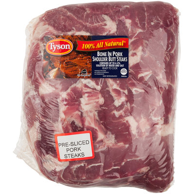 Tyson® Bone in Pork Shoulder Butt Steaks