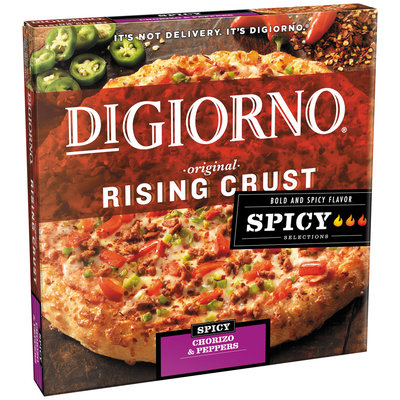 DIGIORNO Rising Crust Spicy Chorizo & Peppers Pizza Box