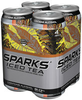 Sparks Iced Tea 8% Alcohol By Volume 4 Pk Premium Malt Beverage 16 Oz Cans
