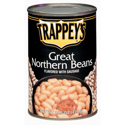 Trappey's Flavored W/Sausage Great Northern Beans 15.5 Oz Can