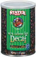 Stater Bros. Decaf Ground Coffee 13 Oz Canister