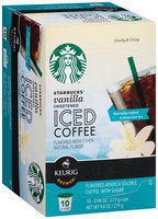 Starbucks® Sweetened Vanilla Iced Coffee K-Cup® 10 ct Box