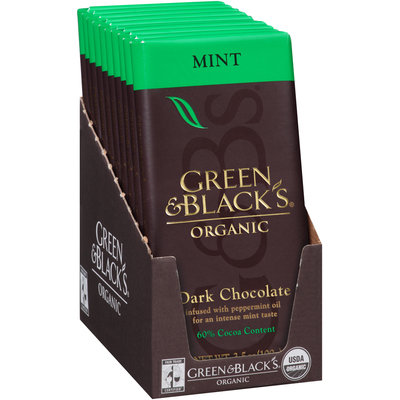 Green & Black's® Organic Mint Dark 60% Chocolate 10-3.5 oz. Bars