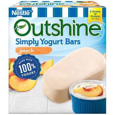 OUTSHINE ® Simply Yogurt Bars, Peach, 4 count
