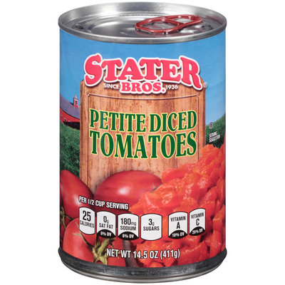 Stater Bros.® Petite Diced Tomatoes 14.5 oz. Can