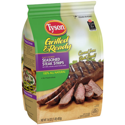 Tyson® Grilled & Ready® Seasoned Steak Strips 16 oz. Bag