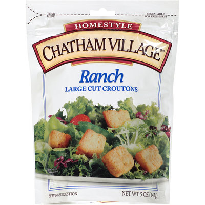Chatham Village® Ranch Large Cut Croutons 5 oz. Bag