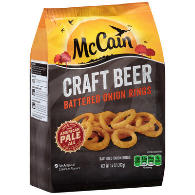 McCain® Craft Beer Battered Onion Rings 14 oz. Bag