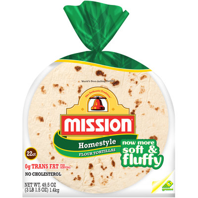 Mission® Homestyle Flour Tortillas 49.5 oz. Pack