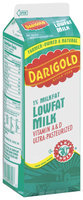 Darigold Ultra-Pasteurized Lowfat 1% Milkfat Vitamin A & D Milk 1 Qt Carton