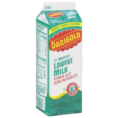 Darigold Ultra-Pasteurized Lowfat 1% Milkfat Vitamin A & D Milk 1 Qt Carton